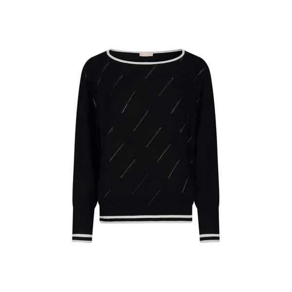 Liu Jo Maglia Maglia Donna scollo a barca e strass XS - Francavilla Moda